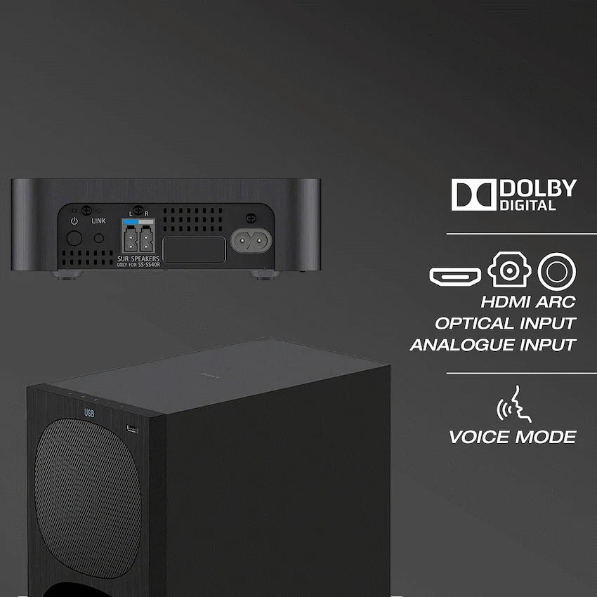 Sony HT-S40R 600w 5.1ch Soundbar with Wireless Rear Speakers