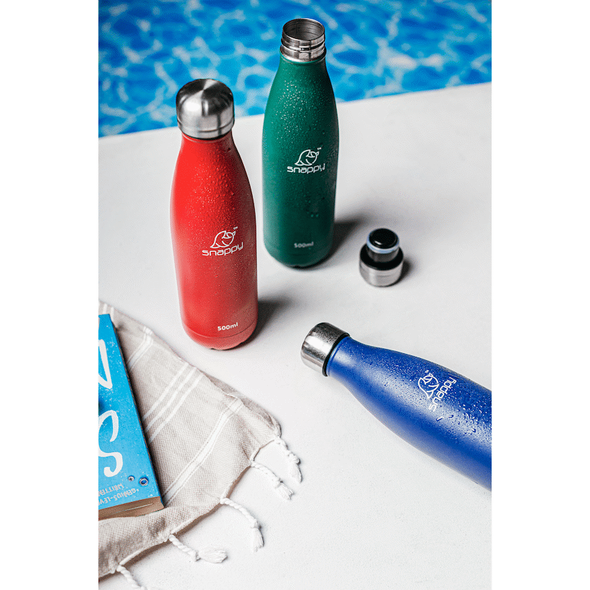 Snappy Stainless Steel Vacuum Bottle 500ml - Emerald