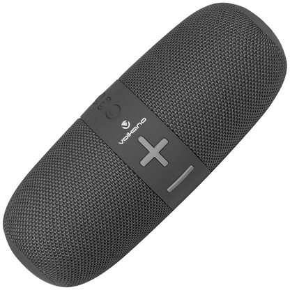 Volkano Flow Series Portable Bluetooth Speaker - Black with Grey Buttons