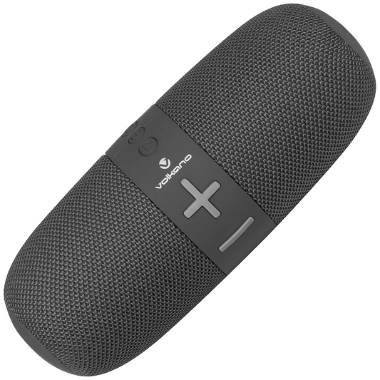 Volkano Flow Series Portable Bluetooth Speaker - Black with Grey Buttons