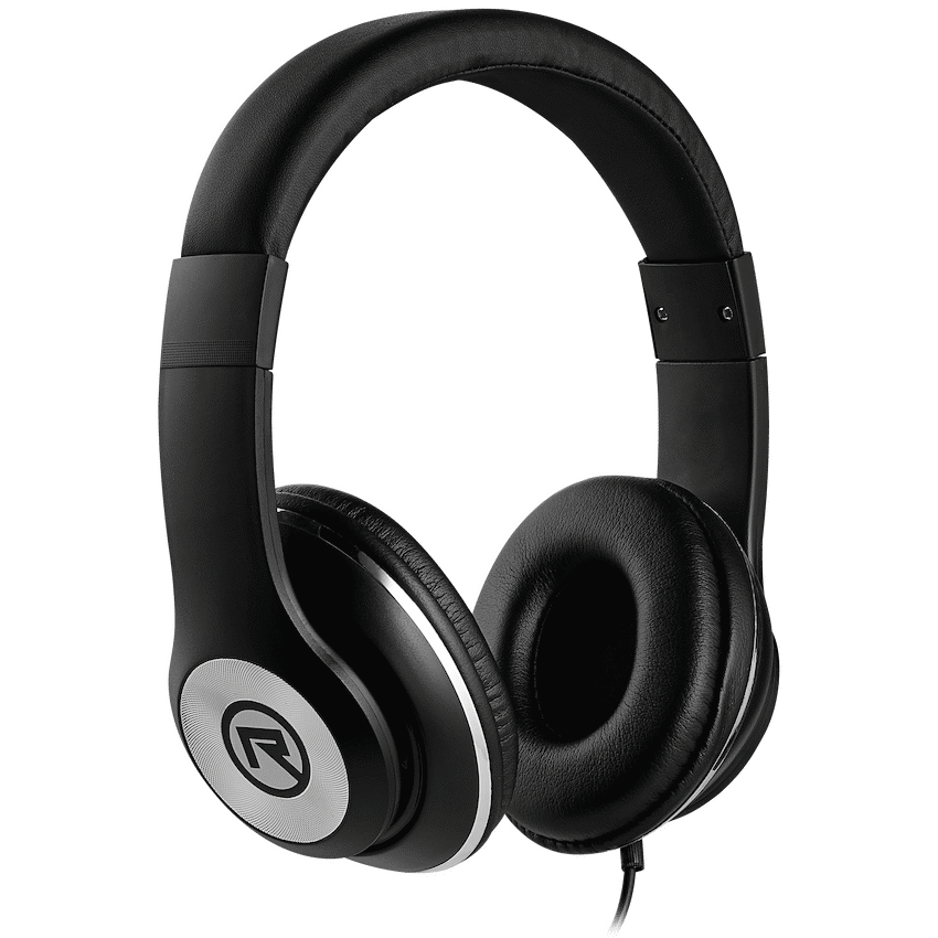 Rocka Cortex series Aux Headphones - Black