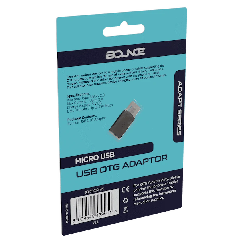 Bounce Adapt Series Micro USB OTG Adaptor