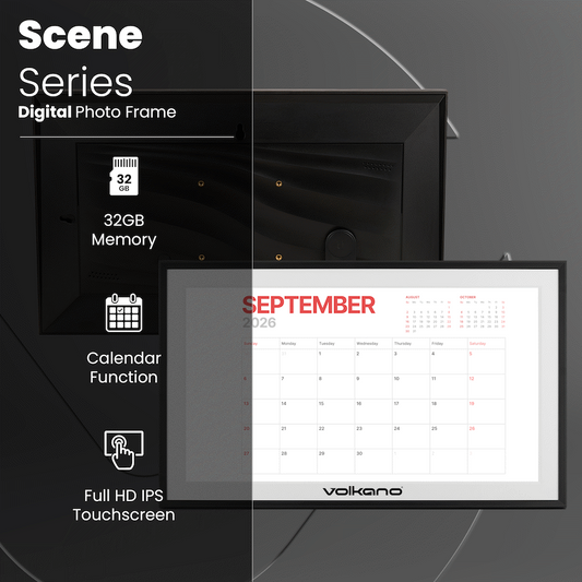 Volkano Scene Series 15.6" Digital Photo Frame - Black