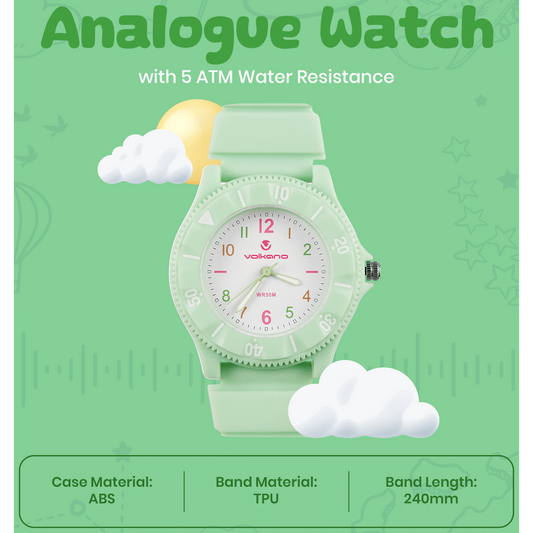 Volkano Mallow Series Kids Analogue Watch - Green