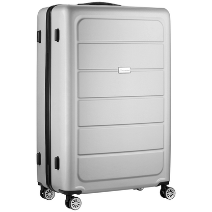Travelwize Maple ABS 85cm 4-Wheel Spinner Luggage - Silver