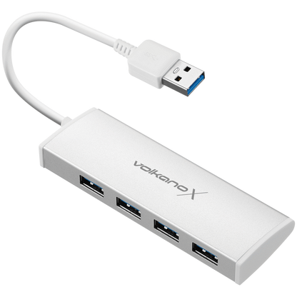 VolkanoX Media Series 4-Port USB Hub with Power Cable