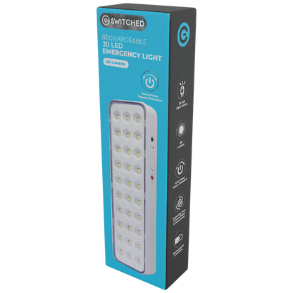 Switched 30 LED Emergency Light AC 150 Lumen