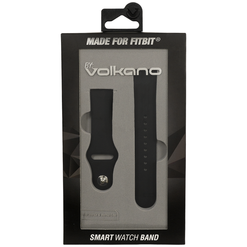 Volkano Smart Watch Band - Silicone - Fitbit Versa/Lite - Large - Black