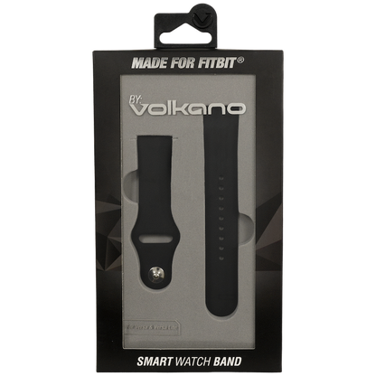 Volkano Smart Watch Band - Silicone - Fitbit Versa/Lite - Large - Black