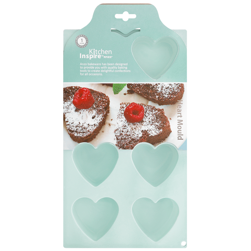Kitchen Inspire Silicone Heart Mould