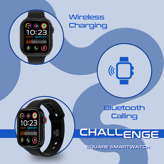 Amplify Challenge Series Square Smartwatch - Black