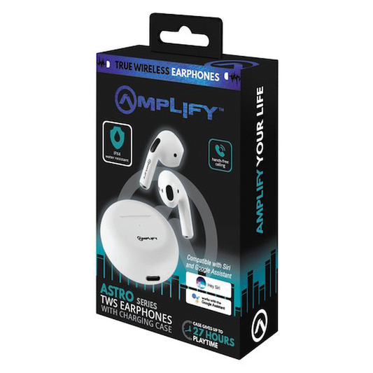 Amplify Astro Series True Wireless Earphones - White