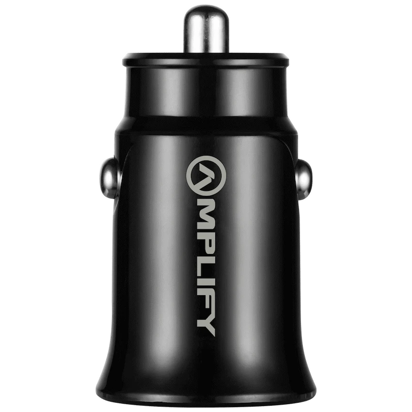 Amplify Voltix Series 12W Dual USB and USB-C Car Charger