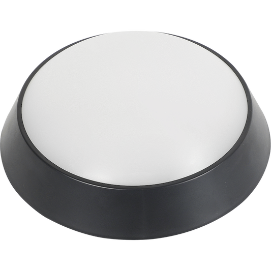 Ellies Spectra Series - AC 15W  Round LED Bulkhead with 3CCT -BK