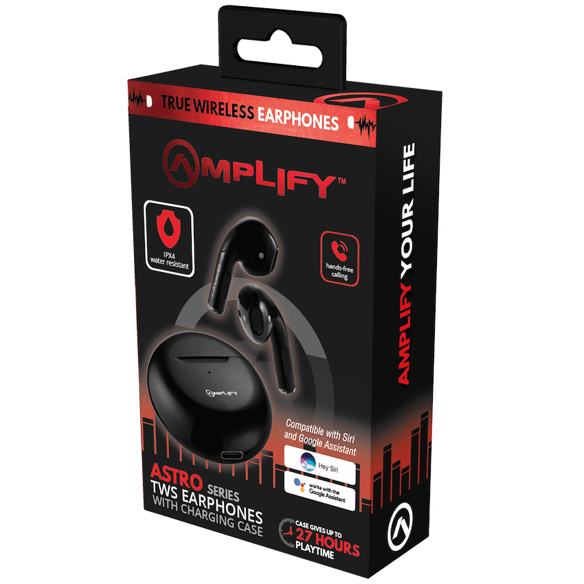 Amplify Astro Series True Wireless Earphones - Black