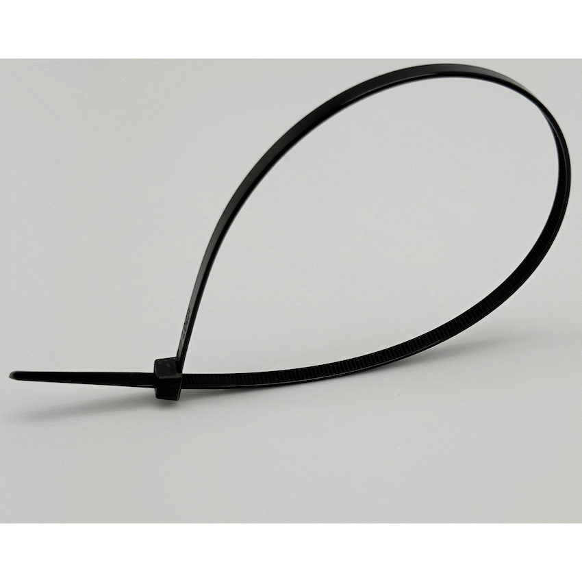 Ellies Cable Tie 4.8mm X 300mm -  100 PACK SIZE - BK