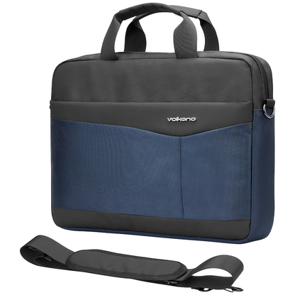 Volkano Seismic 15.6" Laptop Shoulder Bag Blk/Nvy