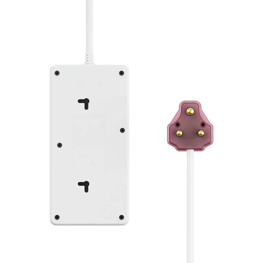 Ellies High Surge 4 Way Multi-plug PD20W Dual USB-C + USB - 0.5M - WT