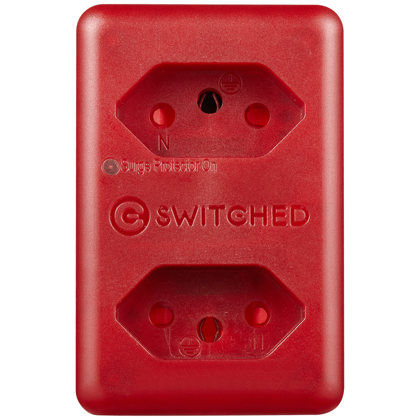 Switched High Surge 2-Way Network Router Safe Adaptor