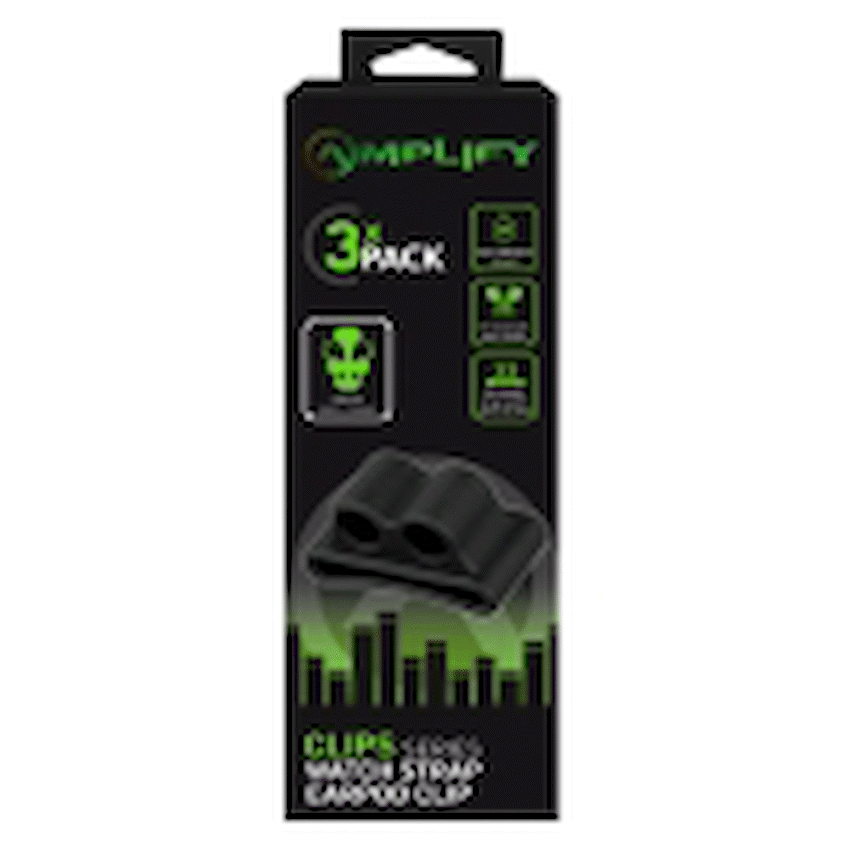 Amplify Pack of 3 Watch Strap Clips for Earpods