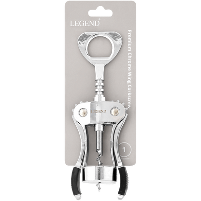 Legend Premium chrome winged corkscrew ( Order in Qty of 6)