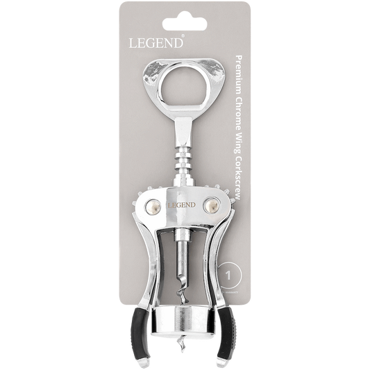 Legend Premium chrome winged corkscrew ( Order in Qty of 6)