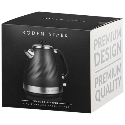 Boden Stark 1.7l Stainless Steel Kettle - Charcoal
