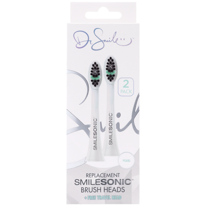 2 Replacement toothbrush heads - White