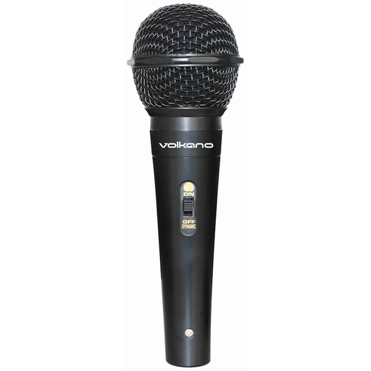 Volkano Ace Series Metal Wired Dynamic Vocal Microphone - Black
