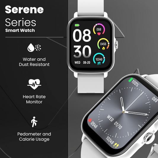Volkano Active Tech Serene series Watch with heart rate monitor - Silver
