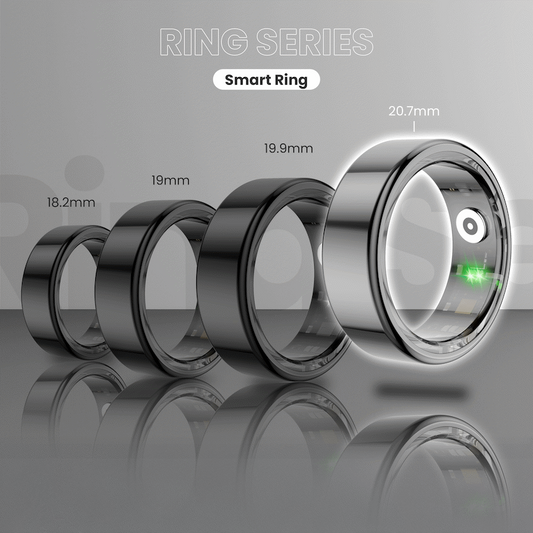 Volkano Ring Series Smart Ring with Charging Case - 20mm
