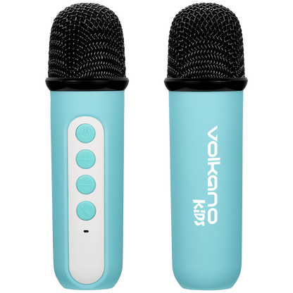 Volkano Kids SingMate Series Bluetooth Speaker with 2 Wireless Microphones - Mint