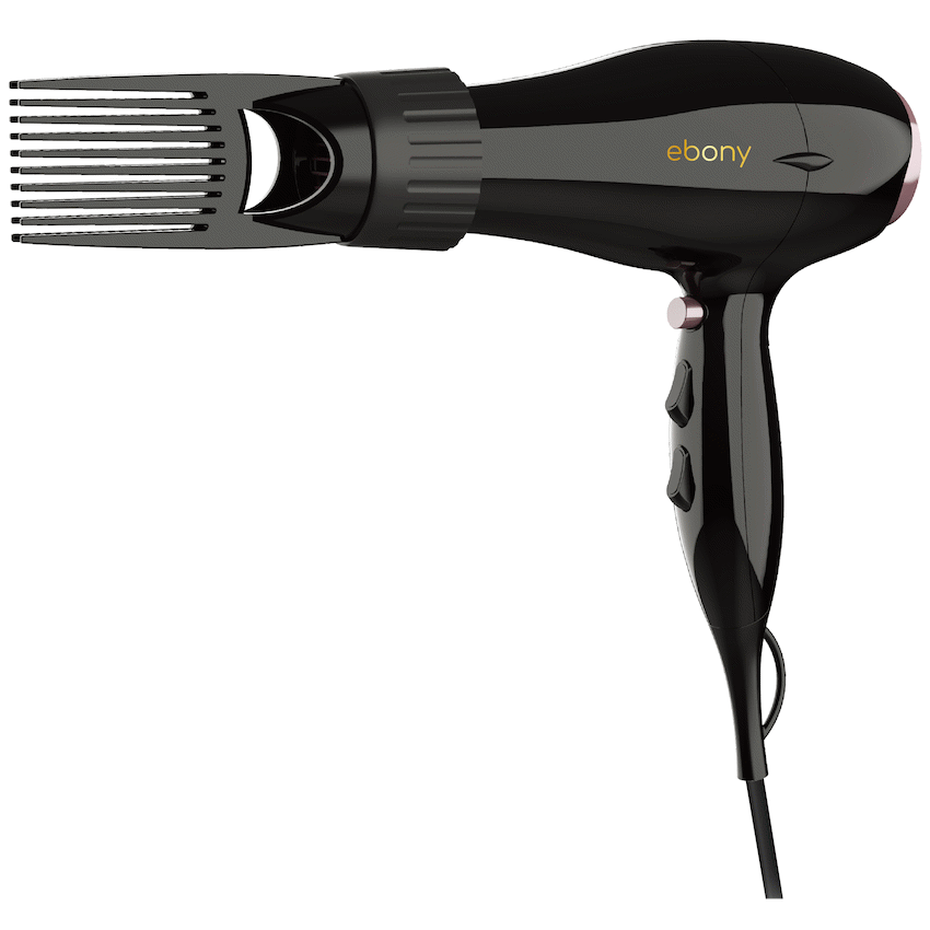Elektra Ebony Power Comb Hairdryer