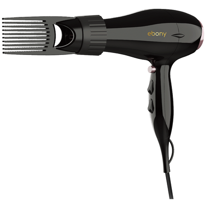 Elektra Ebony Power Comb Hairdryer