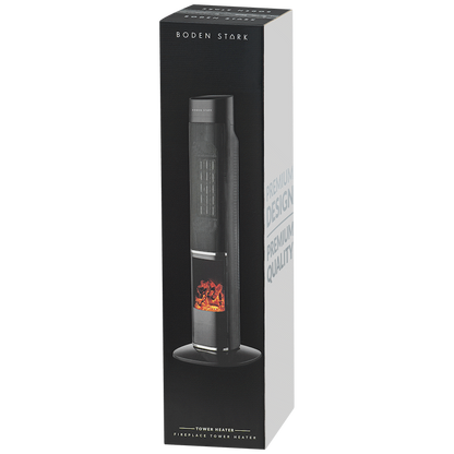 Boden Stark Fireplace Tower Heater