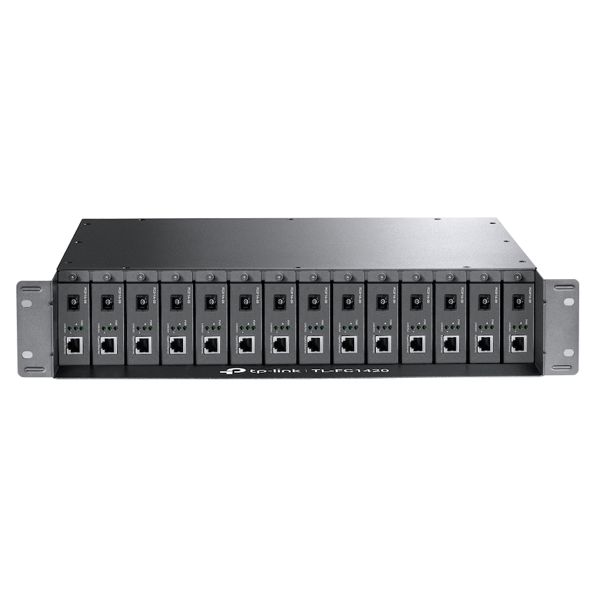 TP-Link TL-FC1420 14-Slot Rackmount Chassis for Media Converters