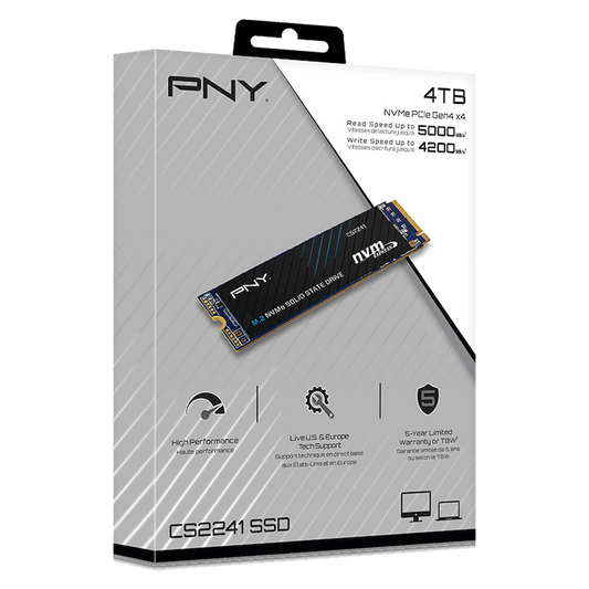 PNY 1TB Gen4 NVMe M.2 2280 Solid State Drive