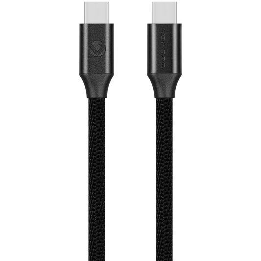 Volkano Weave Series Type-C to Type-C Cable (1.2m, 60w) - Black