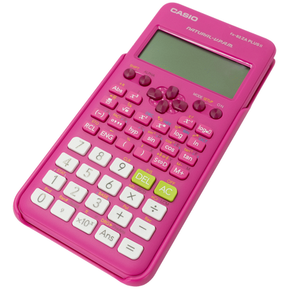 Casio FX-82 ZA Plus II Calculator - Pink
