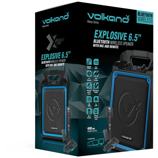 VolkanoX Heavy Series 6.5" Speaker with Wired Mic