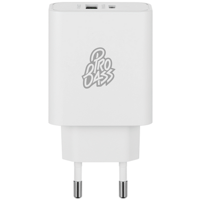 Pro Bass Dual USB + Type-C Wall Charger 32w