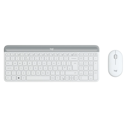 Logitech MK470 Slim Wireless Keyboard and Mouse Combo - Off White