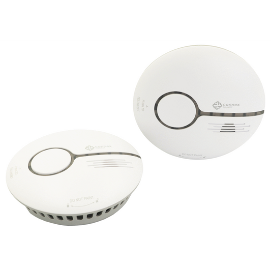 Smart Wi-Fi Smoke Detector Alarm Twin Pack