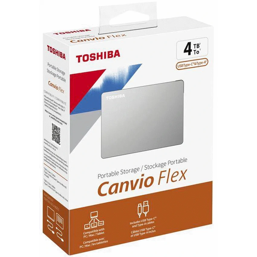 Toshiba Canvio Flex 4TB Silver 2.5"