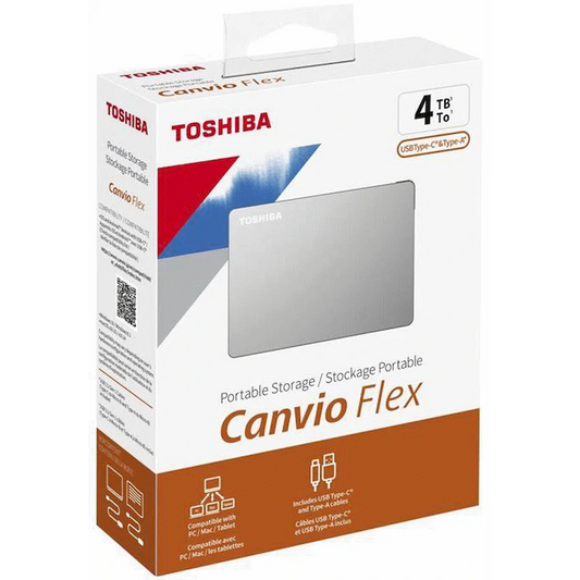Toshiba Canvio Flex 4TB Silver 2.5"