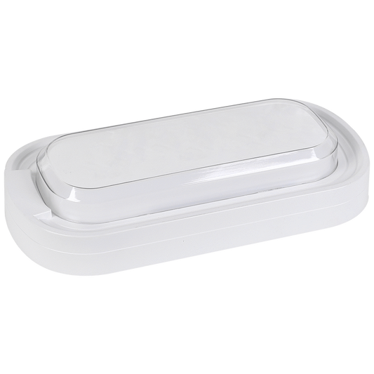 Ellies Ellipse Series AC 24W Capsule LED Bulkhead - PC - WT
