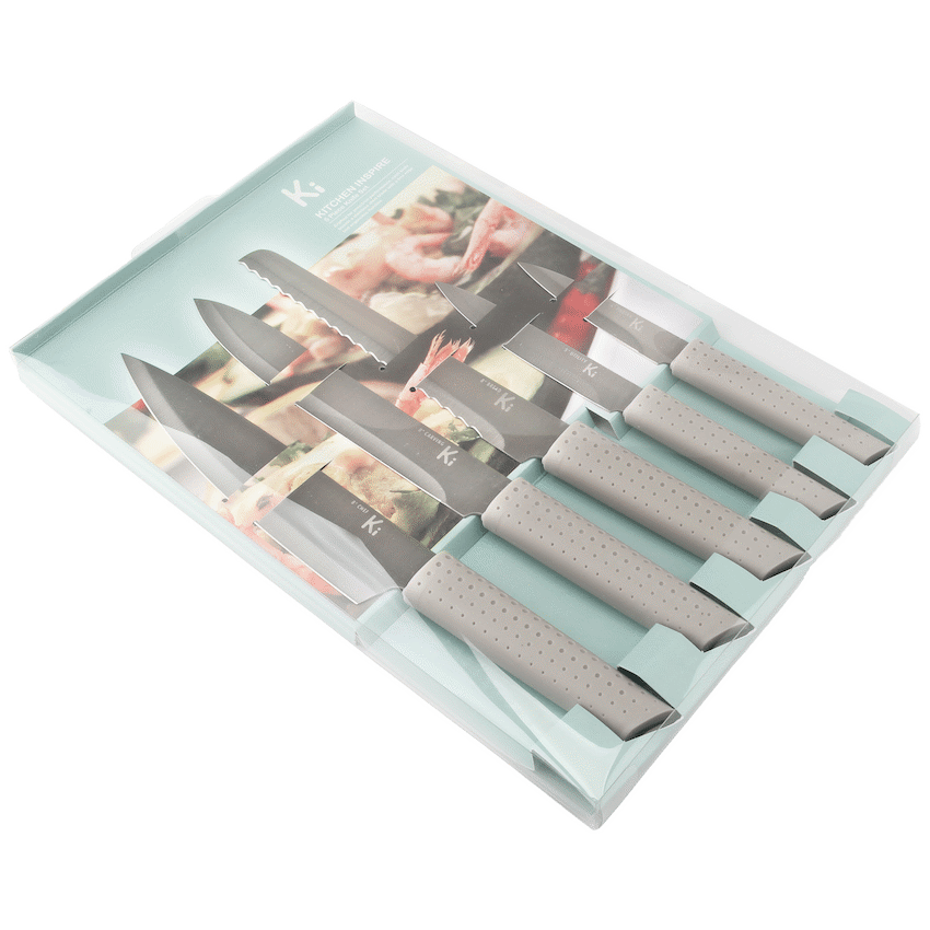 Kitchen Inspire 5pce Knife Set ( Order in Qty of 6)