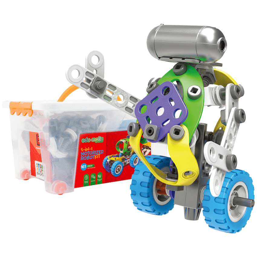 Edu-matic Flexi Build Robot Kit (107 pcs)