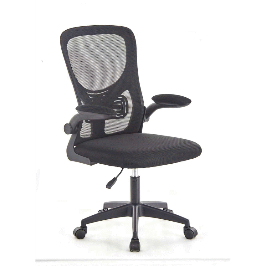Everfurn Ella Mid Back Office Chair - Black