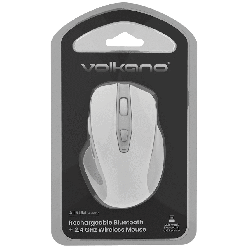 Volkano Aurum Series Bluetooth Wireless Mouse - White